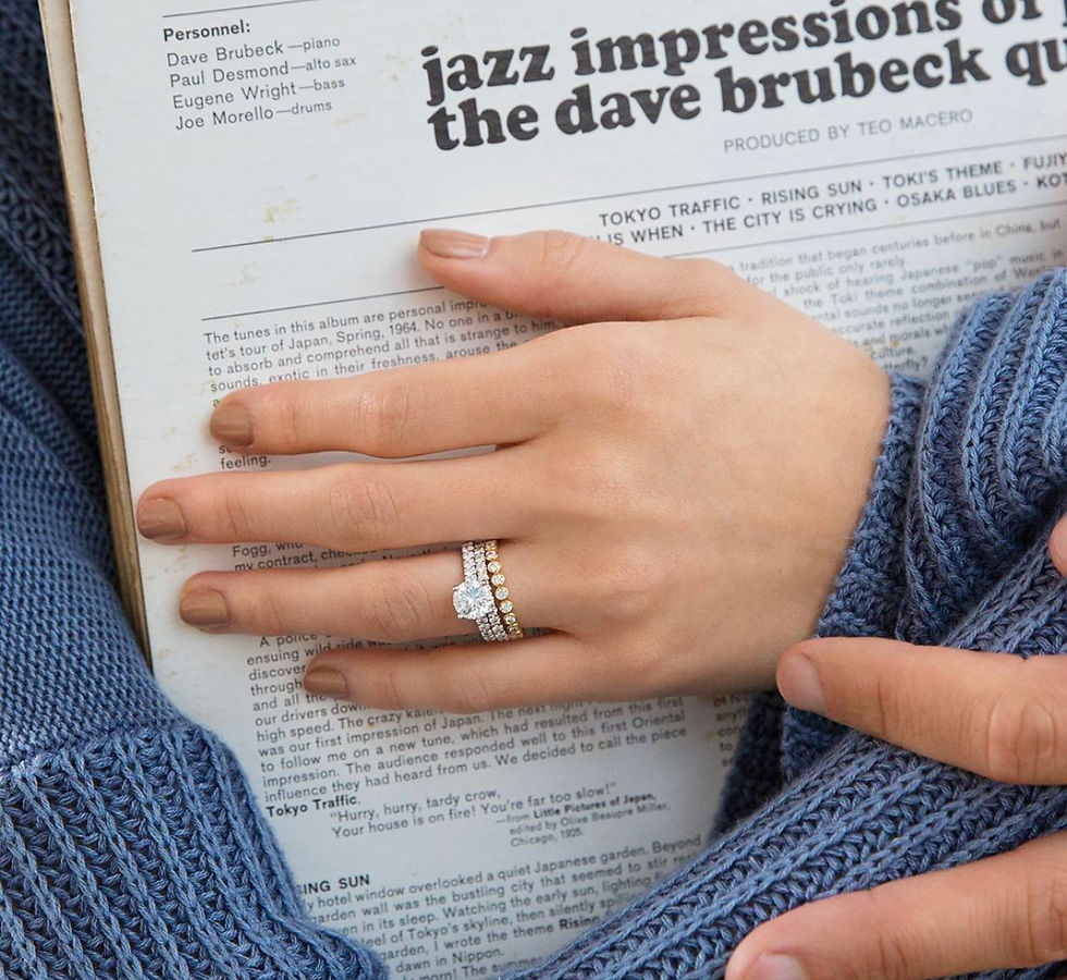 Thumbnail: Juliet Oval Diamond Engagement Ring