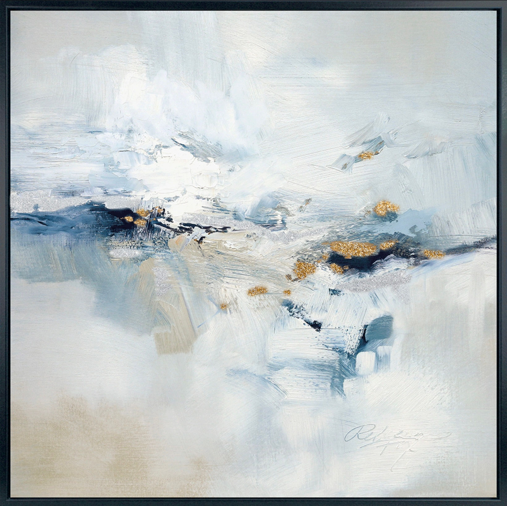 ‘Icy Chill’ by Rebecca Fox 82x82cm