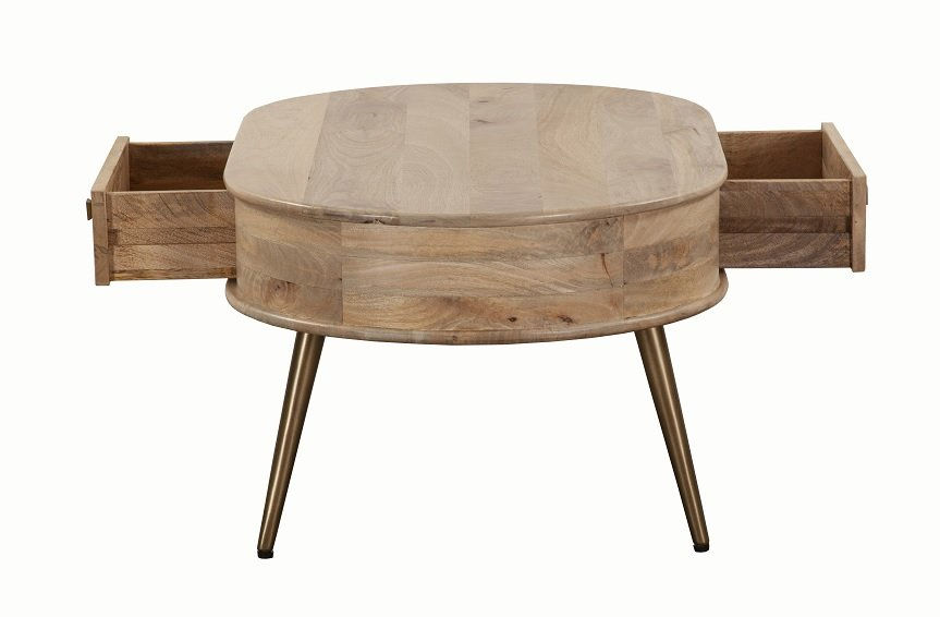 Thumbnail: Avadi 2 Drawer Curved Ends Coffee Table