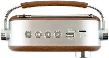 Thumbnail: LLOYTRON RETRO 2 BAND RADIO WITH RECHARGEABLE BATTERY

