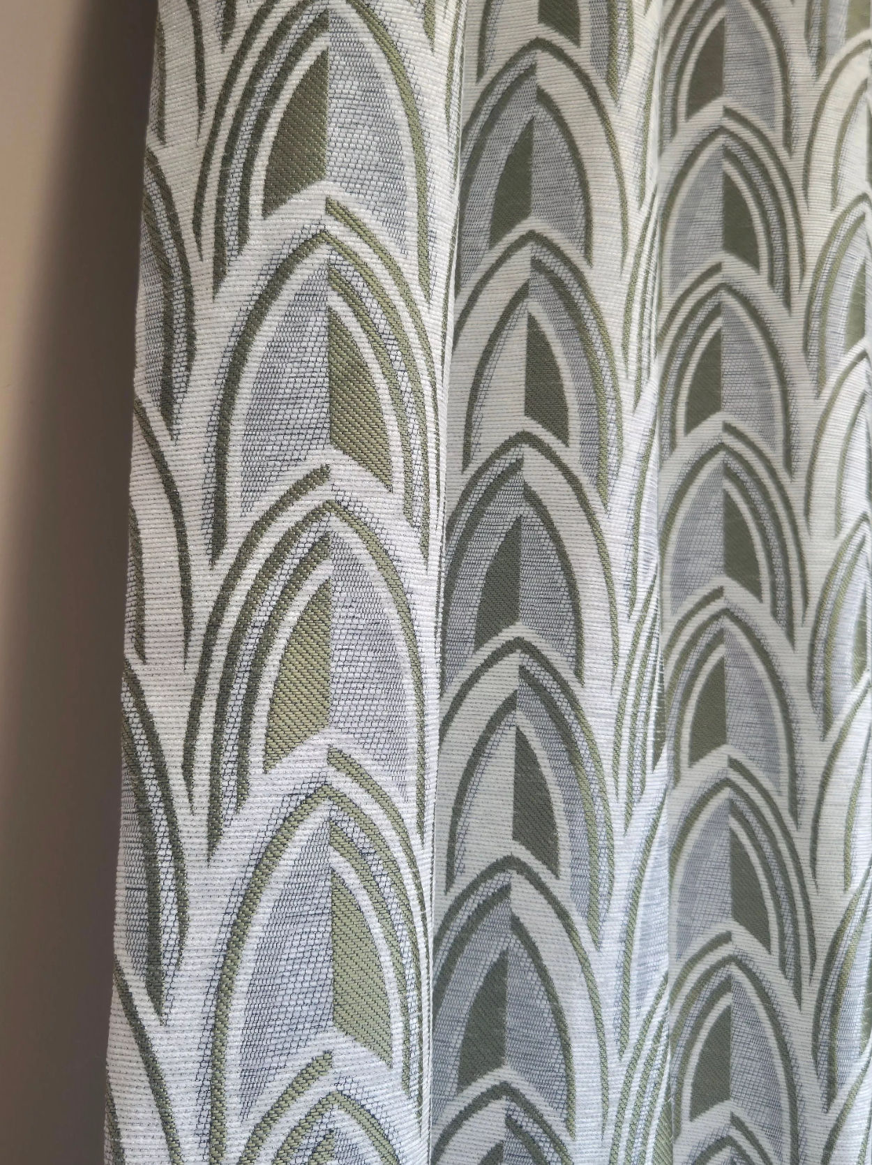 Cathedral Interlined Curtains - Fern