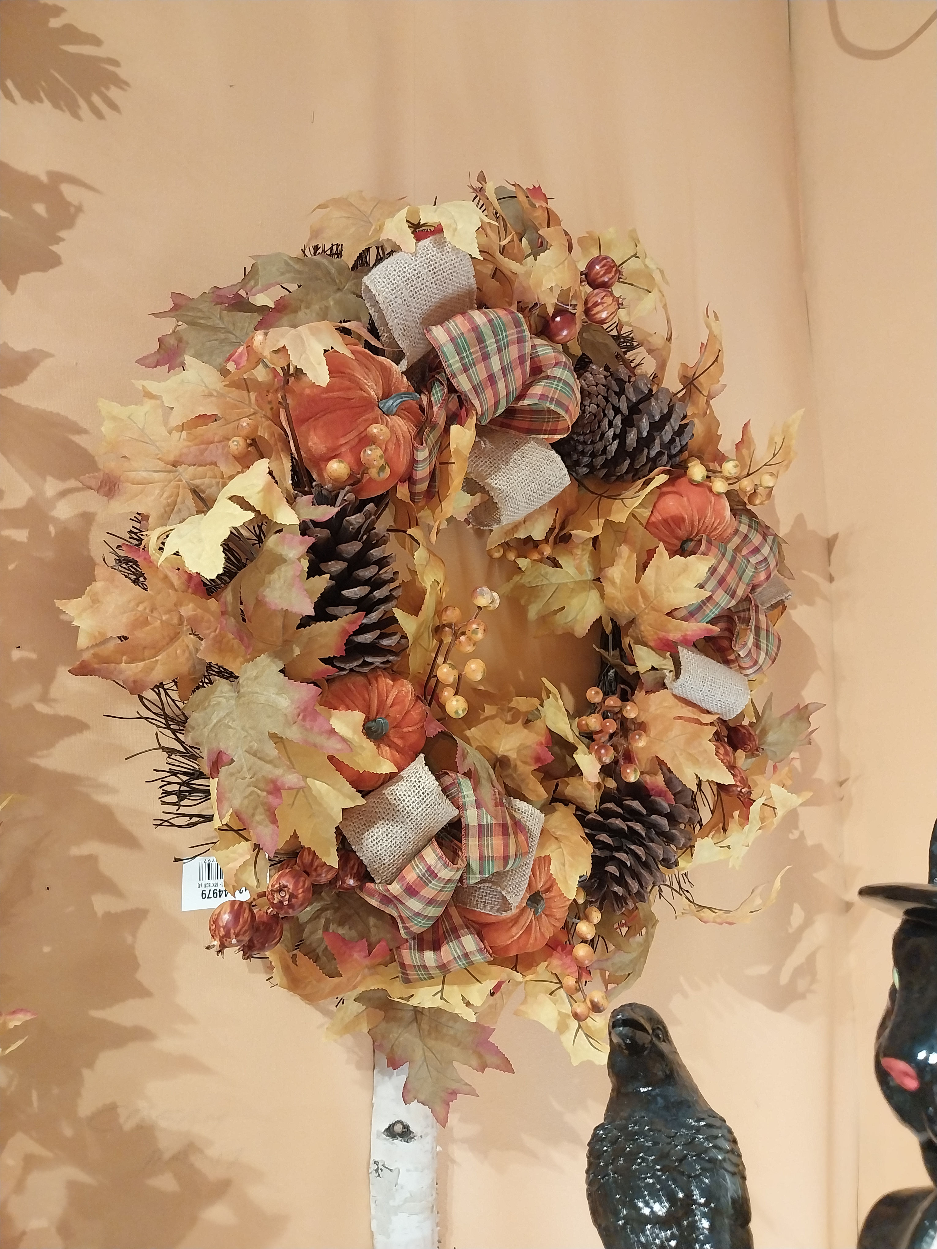 Autumn Hessian Bow Wreath