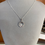 Thumbnail: October Birthstone Claddagh Necklace Sterling Silver 