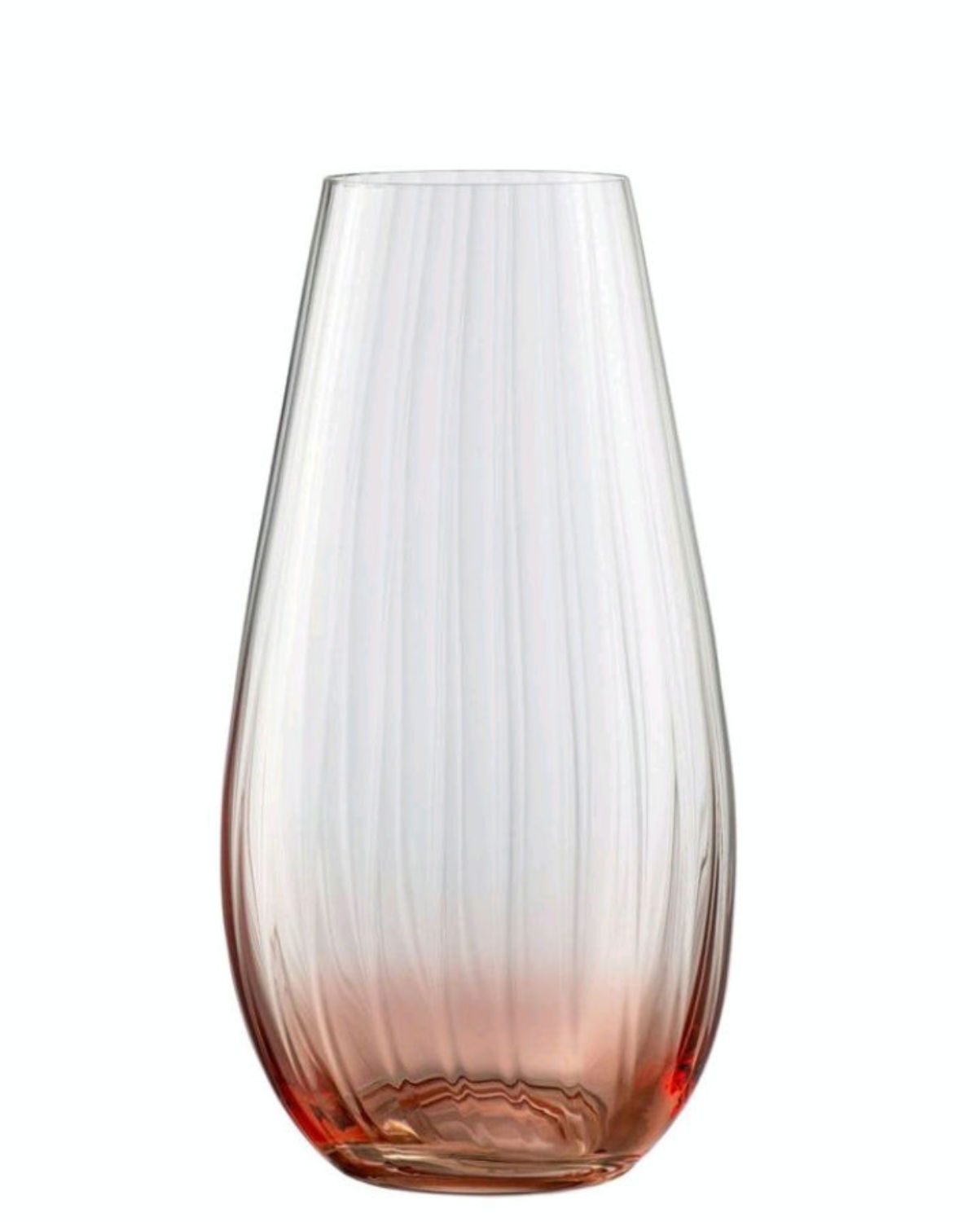 Galway Crystal Erne Vase 9.5' Blush