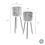 Thumbnail: Azure Tripod Planters S/2 -Silver