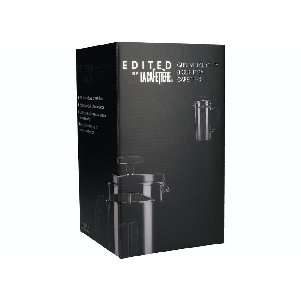 Thumbnail:  La Cafetiere Pisa 8 Cup Cafetiere Gun Metal Grey 