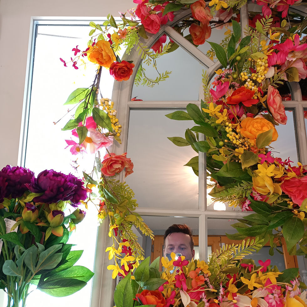 Thumbnail: Pink & Yellows Flower Garland 150cm