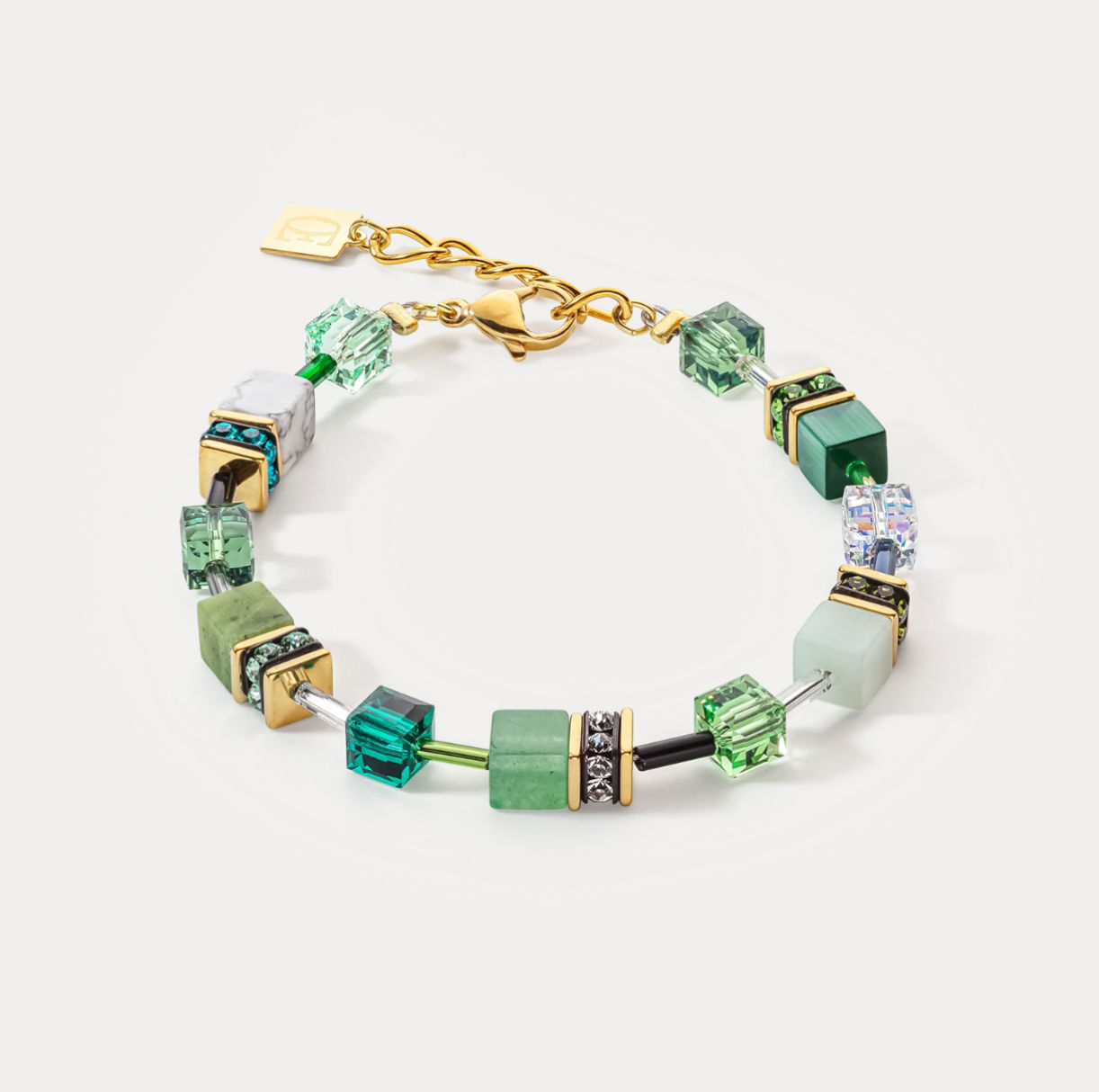 Coeur de Lion GeoCUBE Precious Green Bracelet