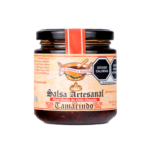 Salsa chile chipotle tamarindo 200 g Cajeta de Celaya.