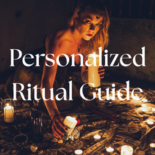 Woman lighting candles in a calm altar space—start the Ritual Guide Quiz for a personalized practice.