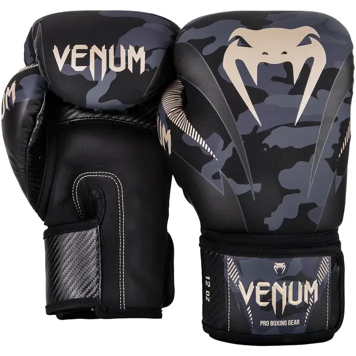 Kids Venum Gloves - Black Camo 8 oz 