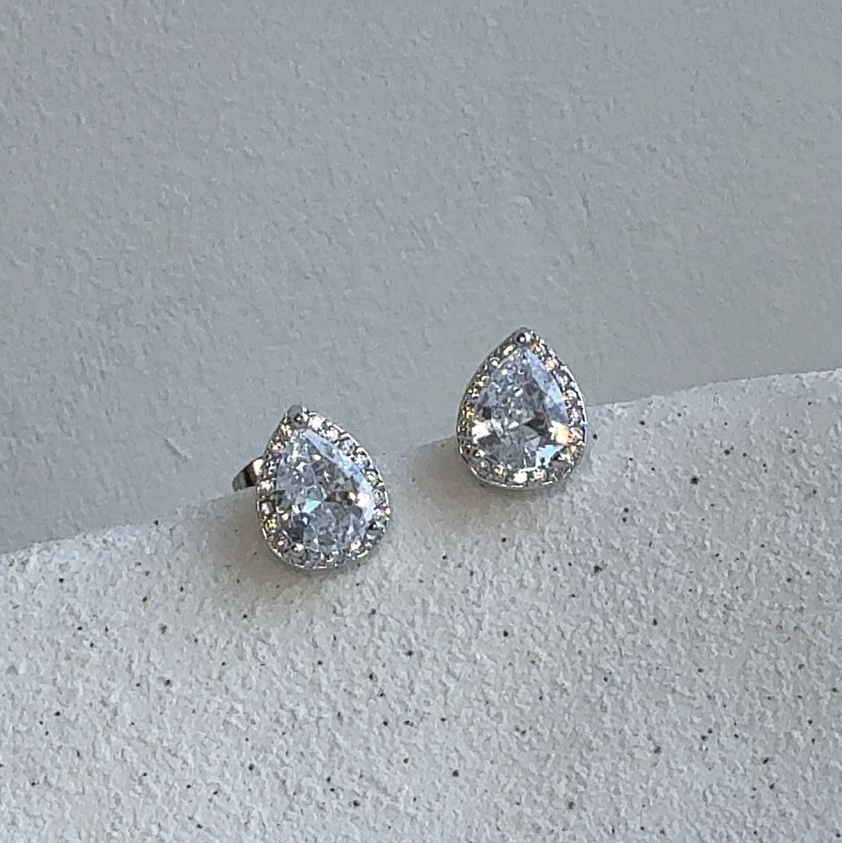 The Radiant Pear Studs