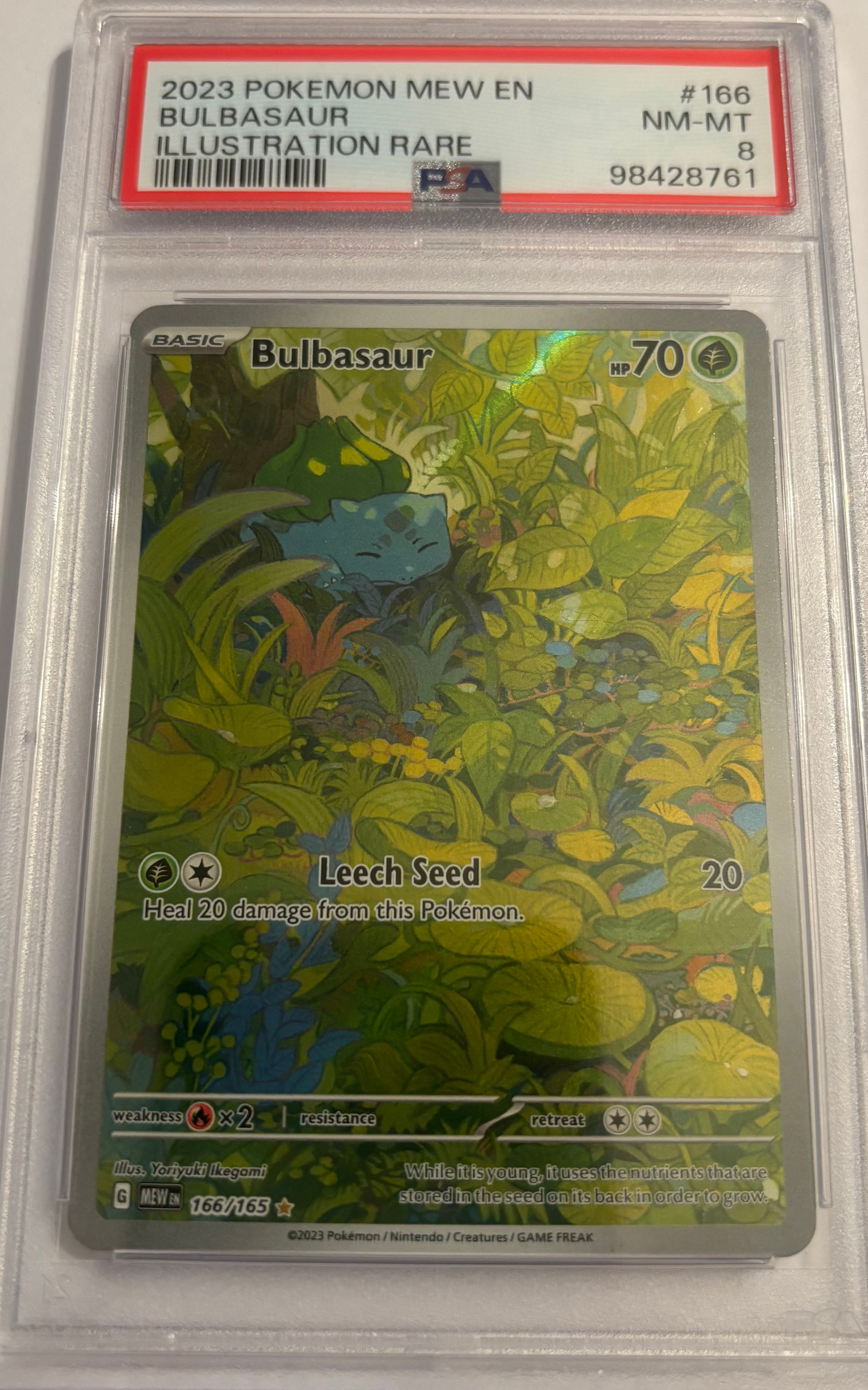 2023 Bulbasaur #166 (PSA 8)