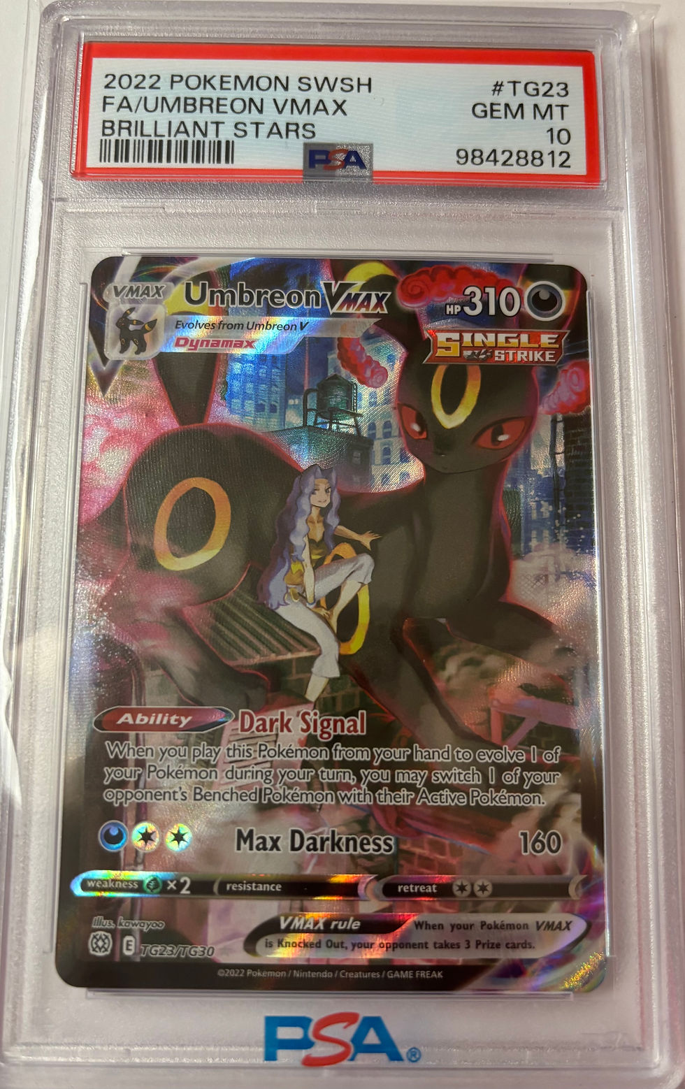 2022 Umbreon VMAX #TG23 (PSA 10)