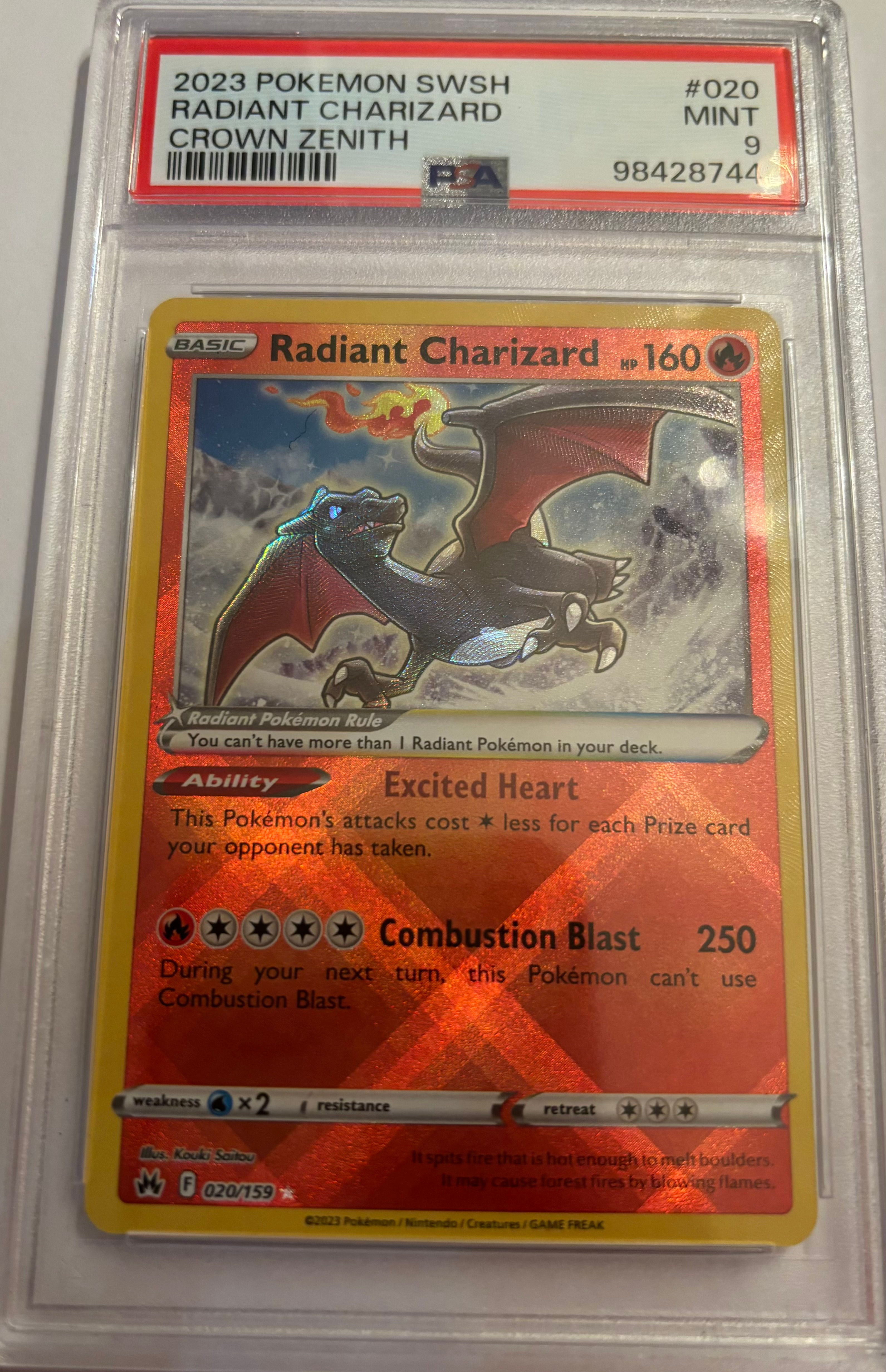 2023 Radiant Charizard #020 (PSA 9)