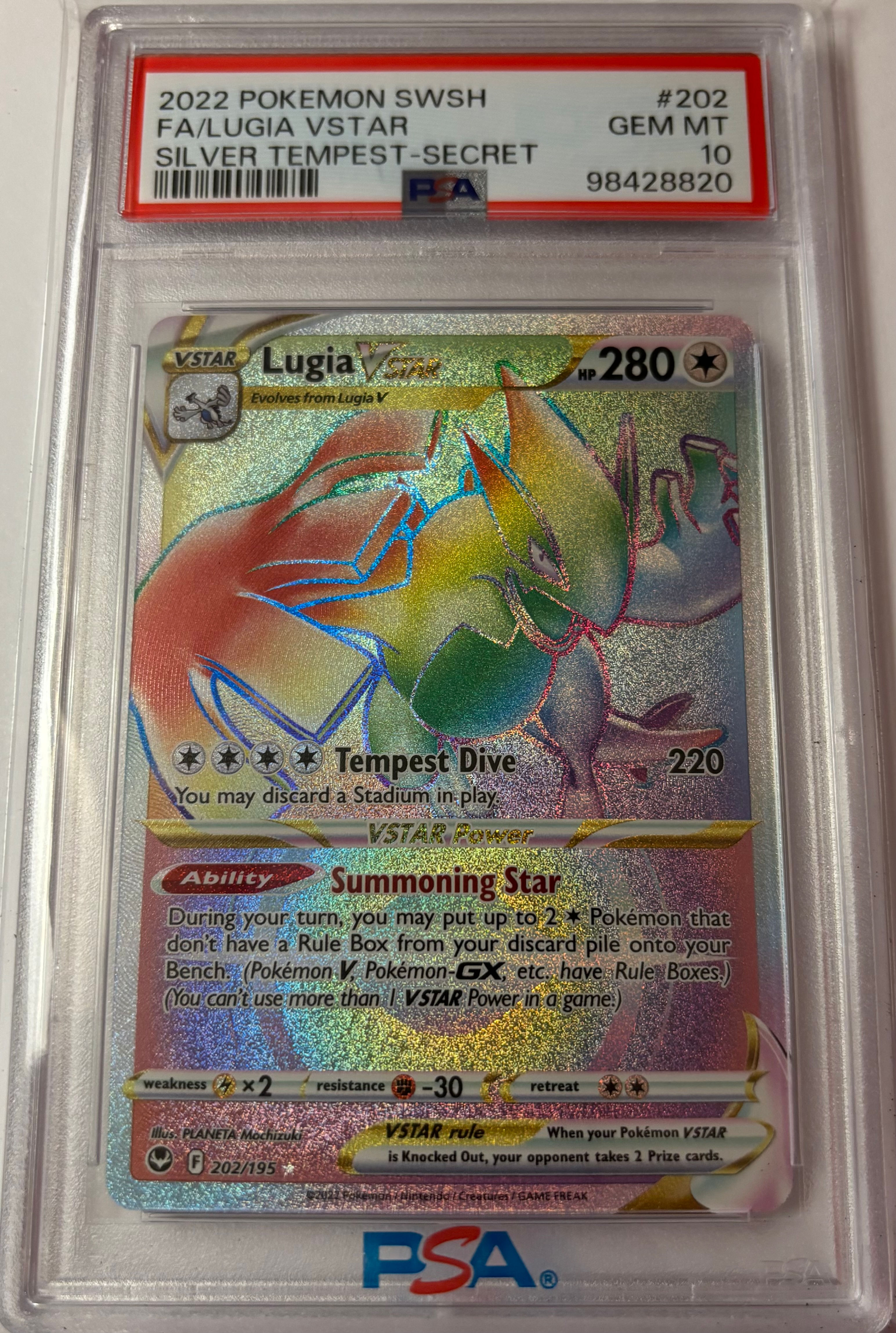 2022 Lugia VSTAR #202 (PSA 10)