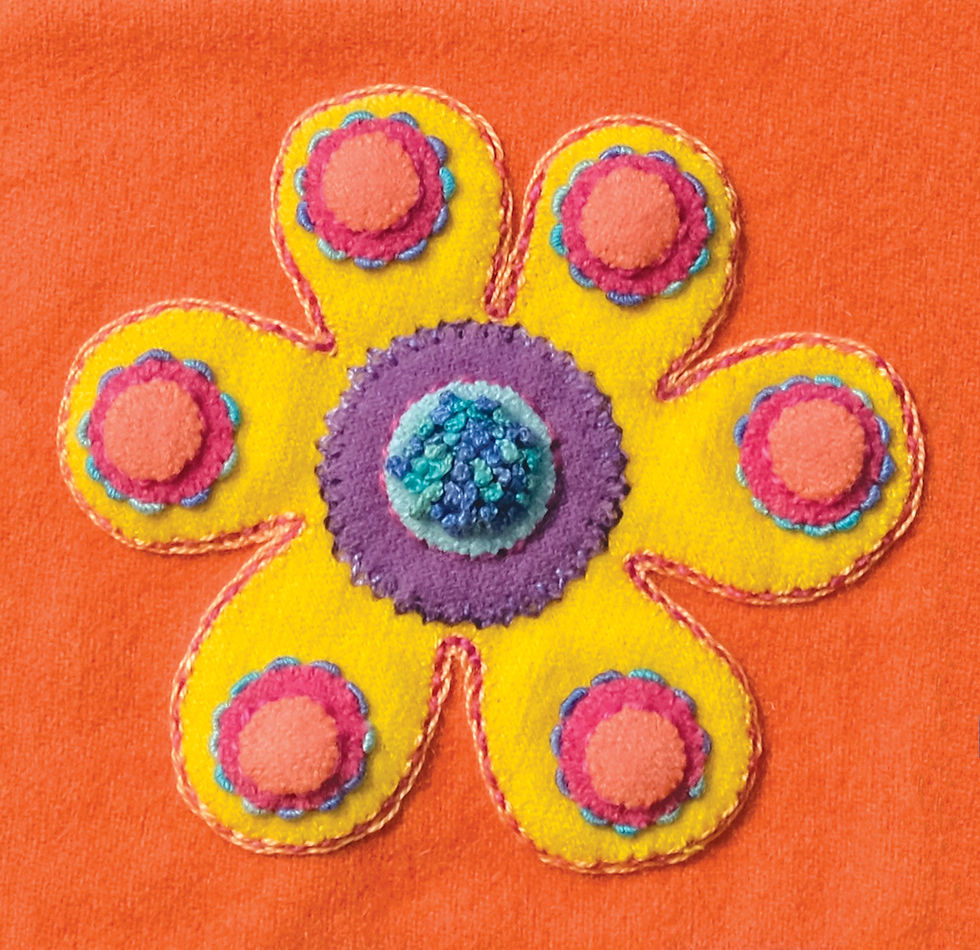 Thumbnail: Flower - Sue Spargo Merino Wool Pre-cuts