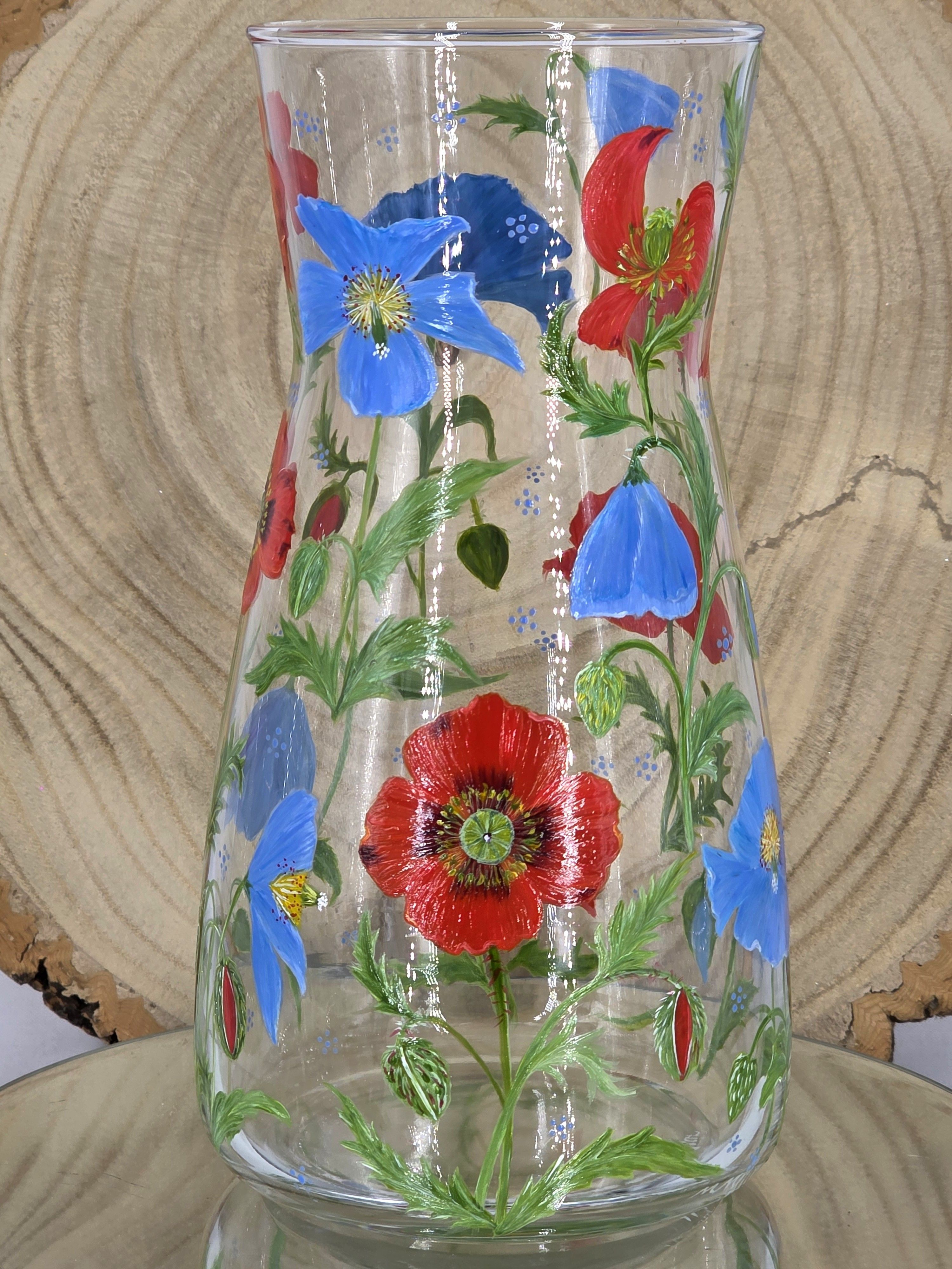 Himalayan & Field Poppy Vase
