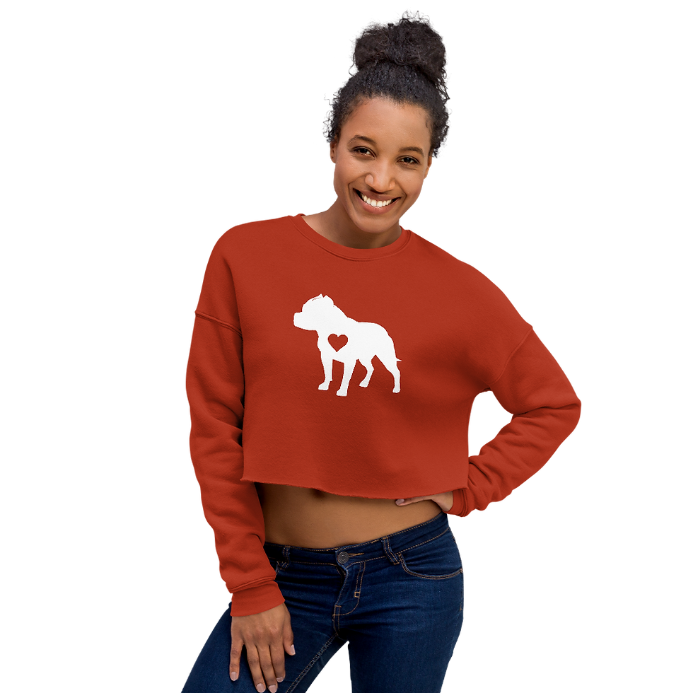 Thumbnail: Bully Heart Women's Crop Sweatshirt