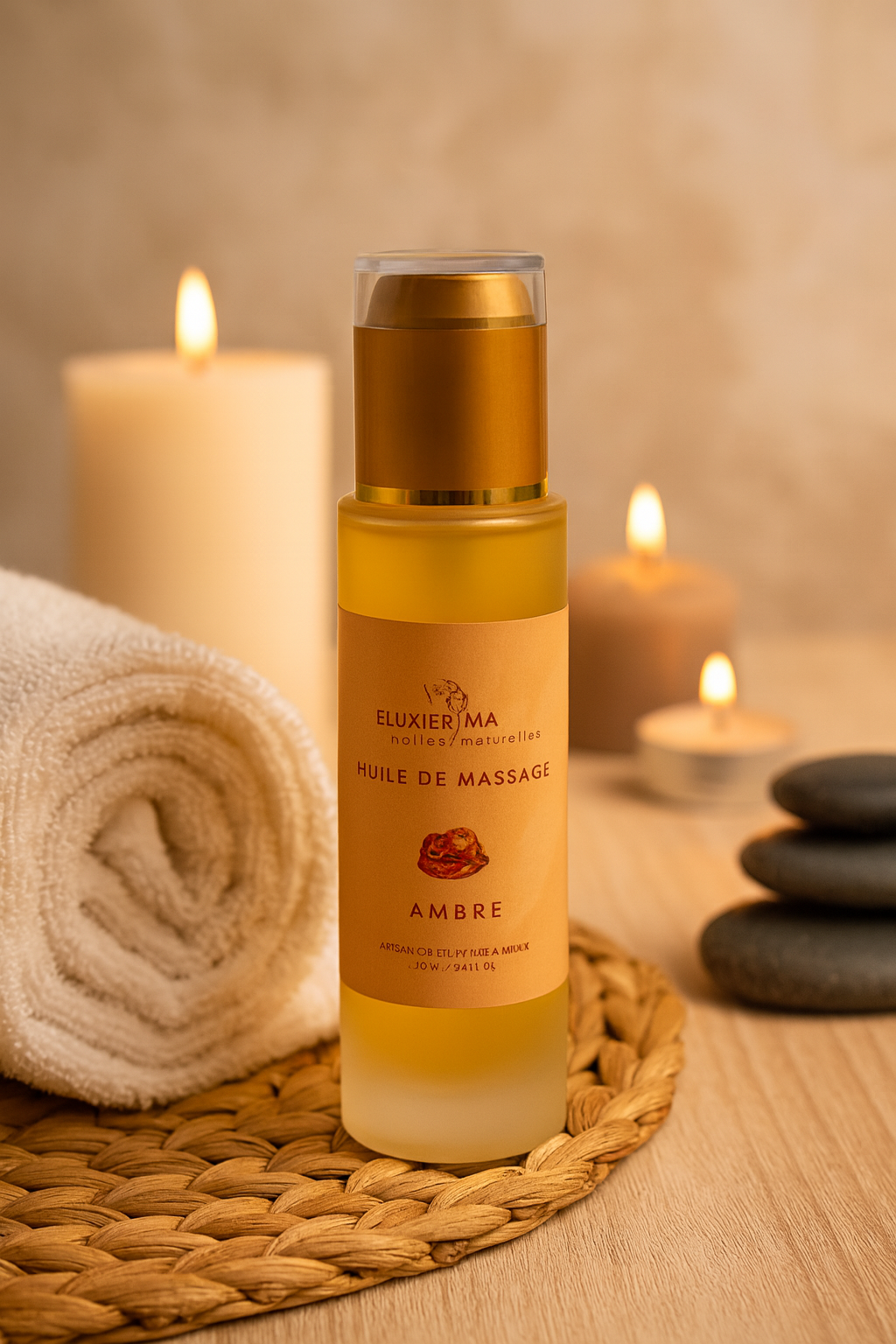 Huile à massage - Ambre