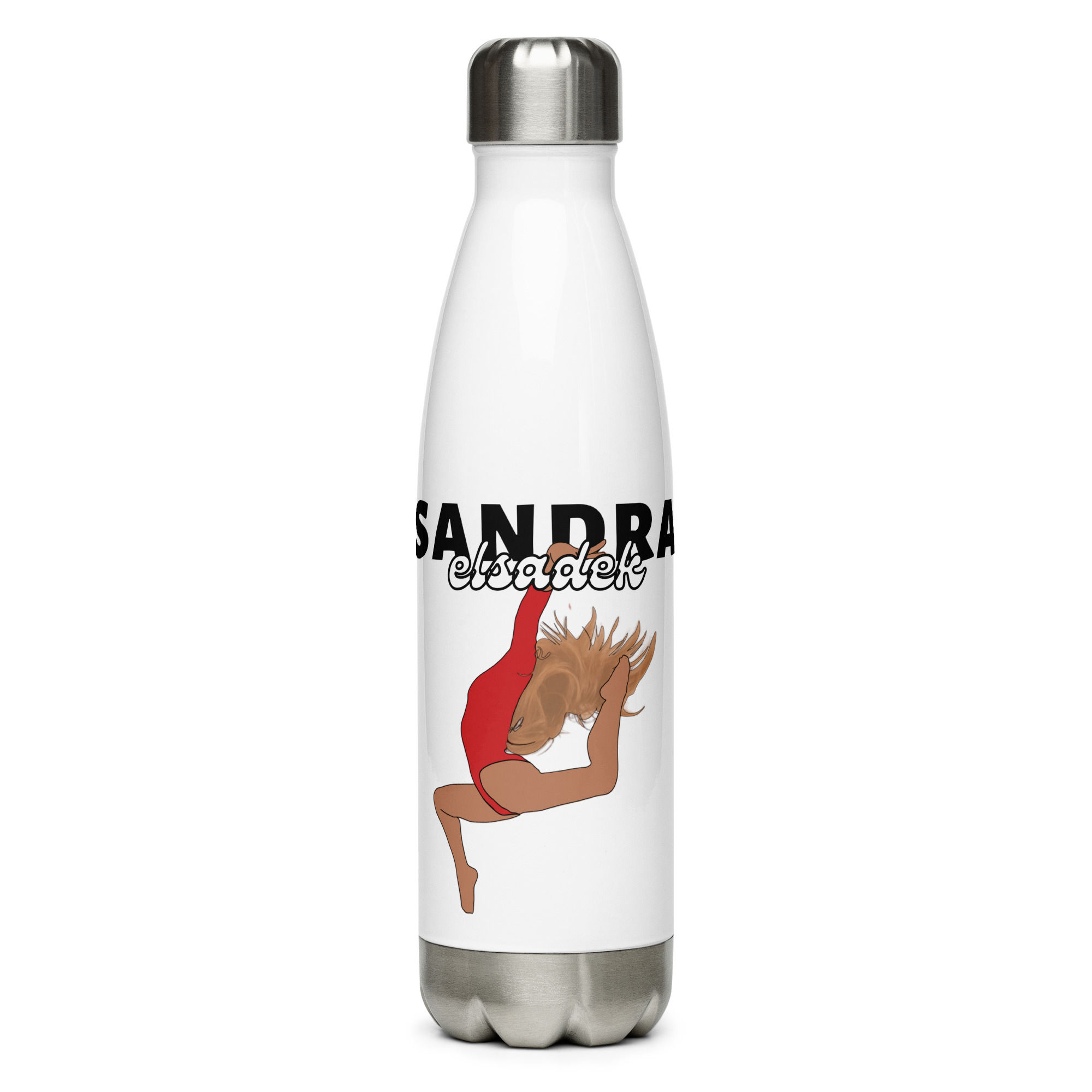 Sandra Elsadek Logo Stainless Steel Water Bottle