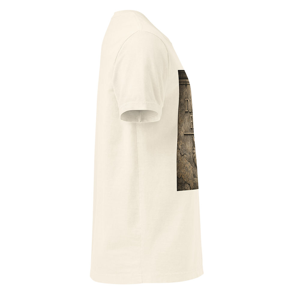 Thumbnail: Dominus Fecit Stone Inscription T‑Shirt