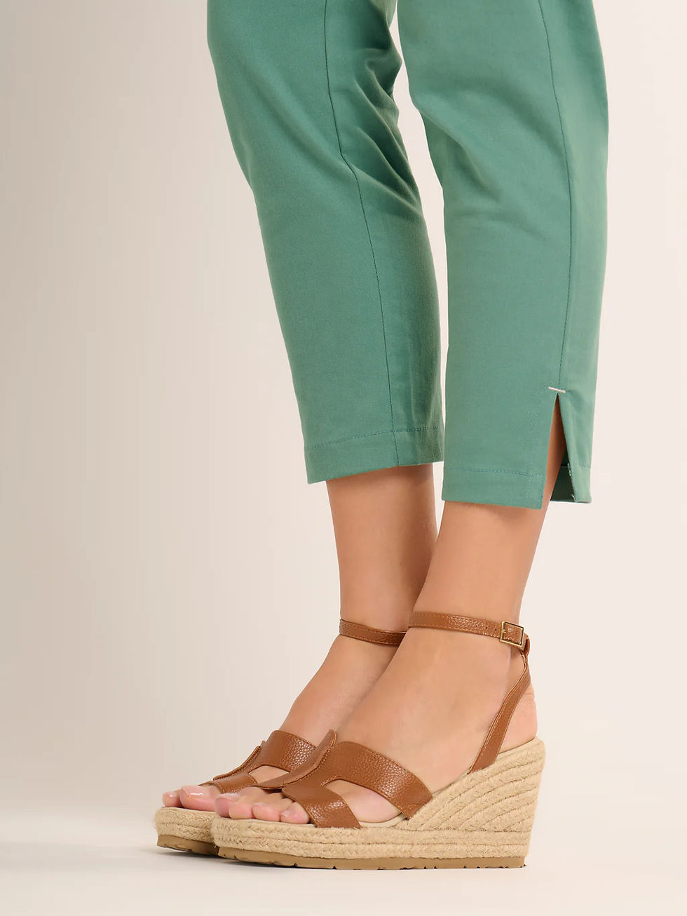 Thumbnail: Cropped Blake Trouser - Green