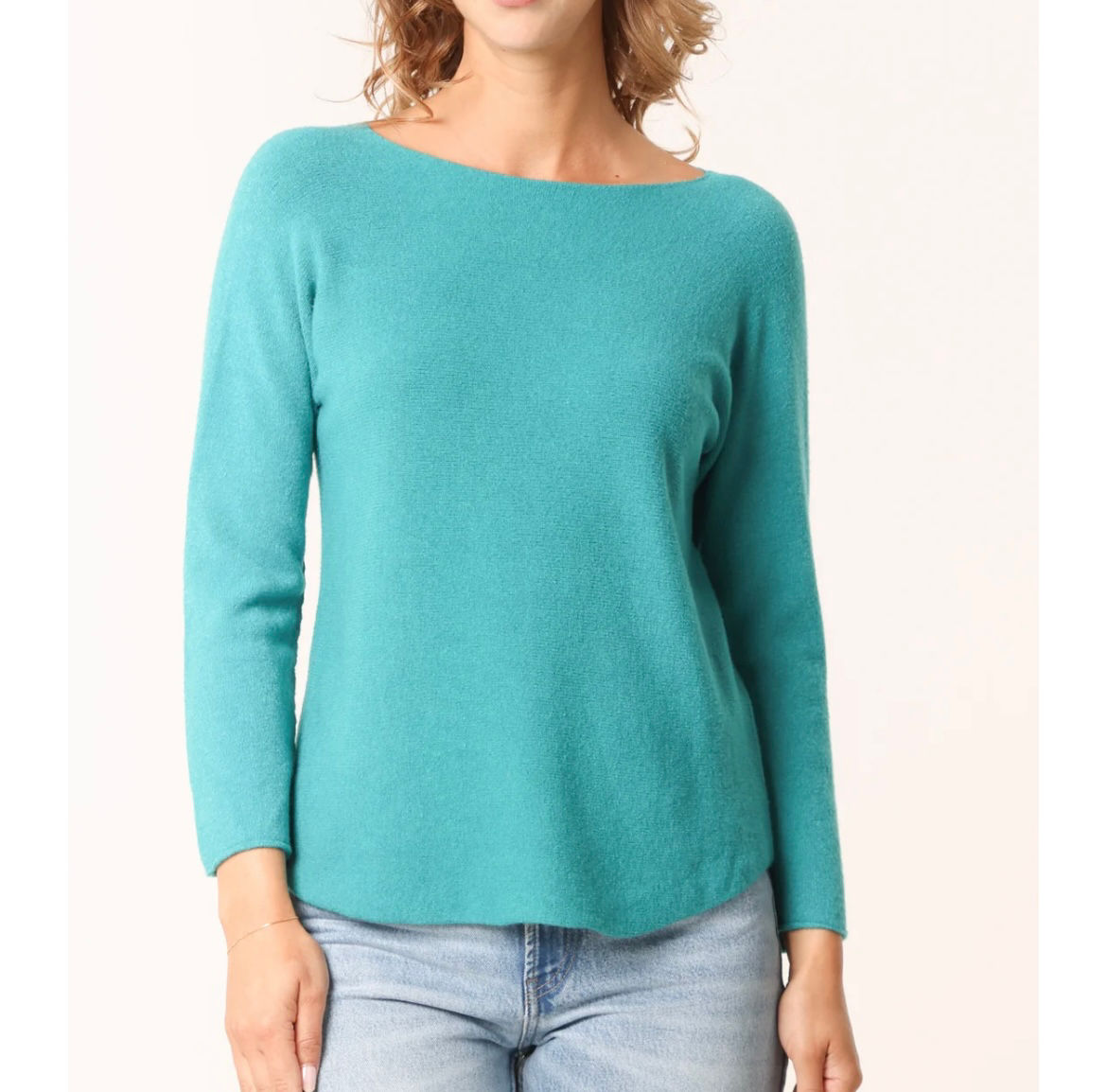 Teal Fine Knit Jumper