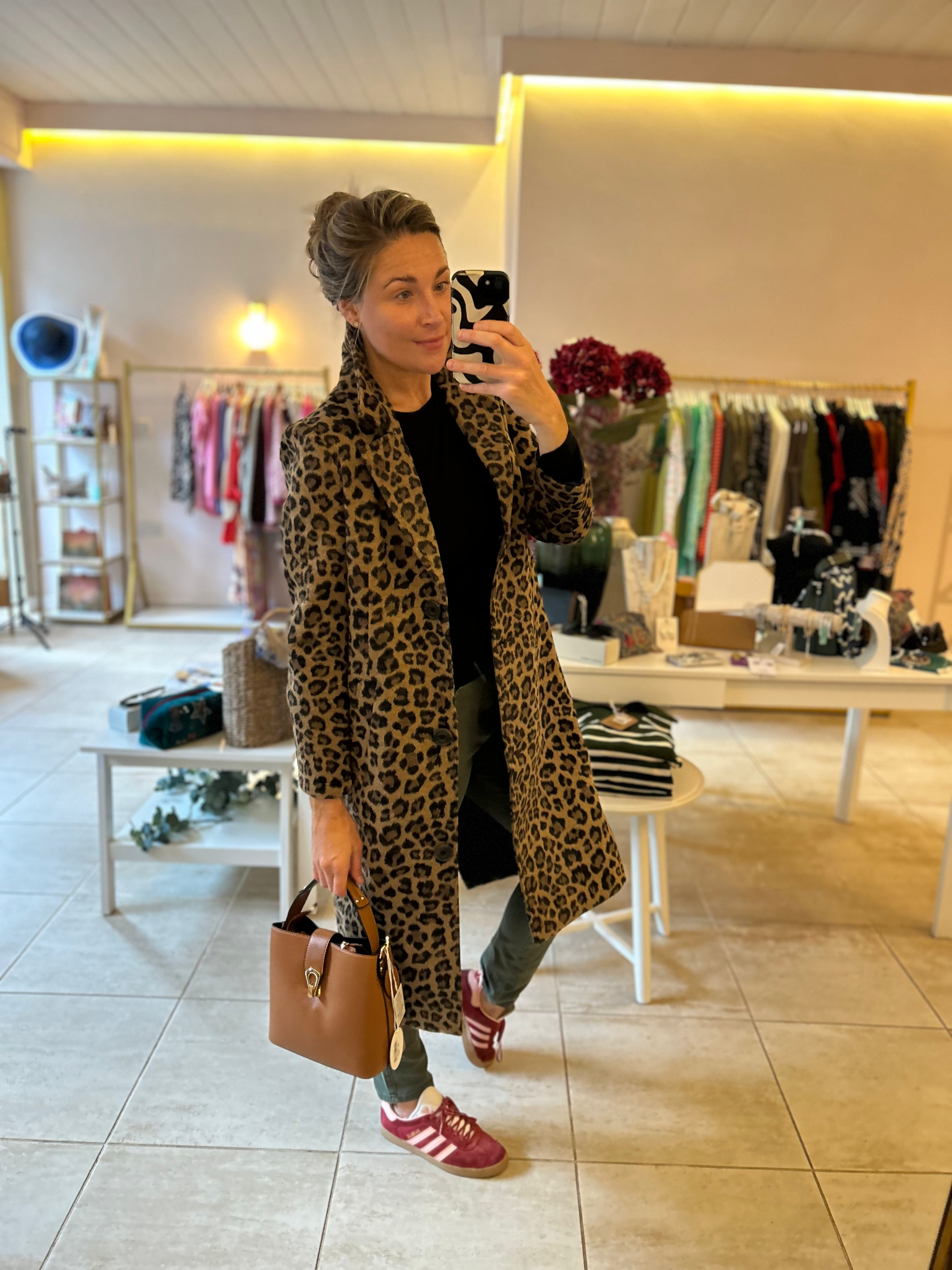 Leopard Print Coat 