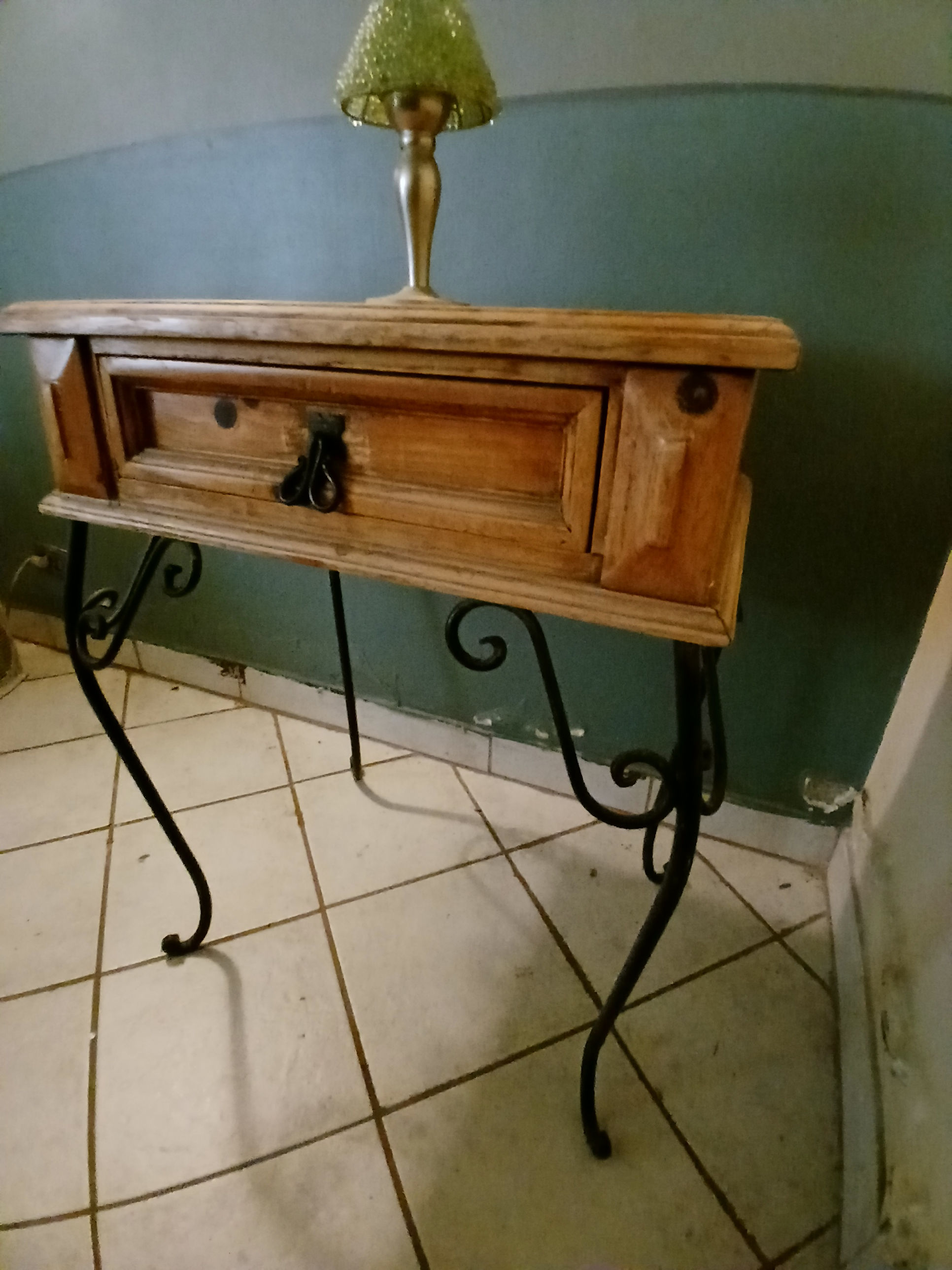 Mesa Vintage Madera y Herrería