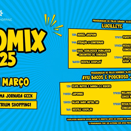 Heróis, vilões e muita cultura pop: HeroMix 2025 promete fim de semana épico no Atrium Shopping