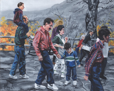 "Dad taught me how to square dance"