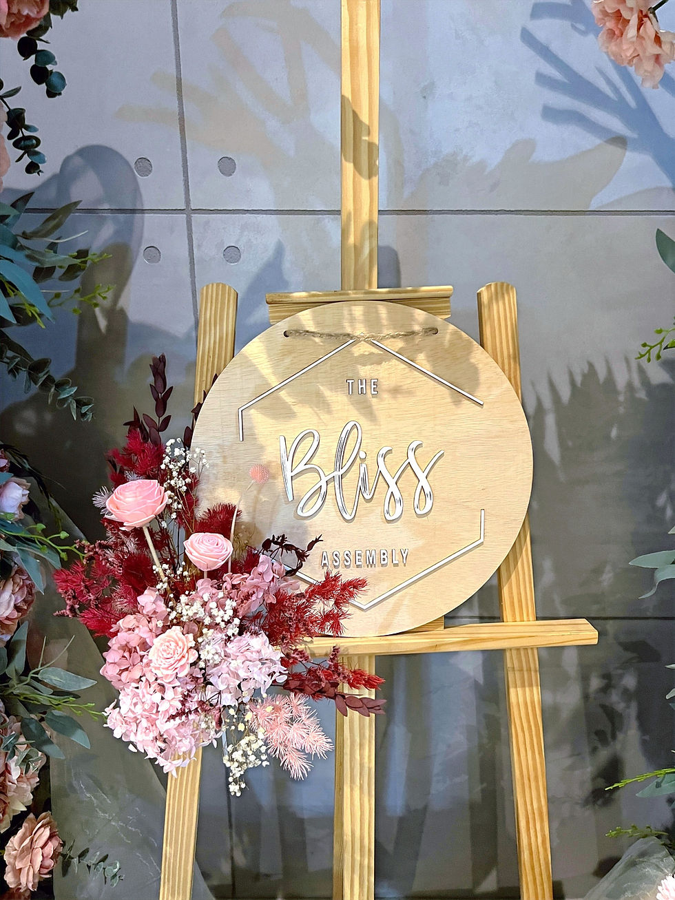 Thumbnail: Welcome Sign Wedding Singapore Preserved Customised