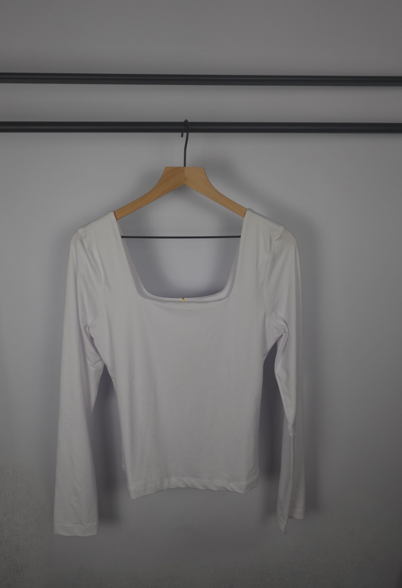 Square Neck Long Sleeve Top