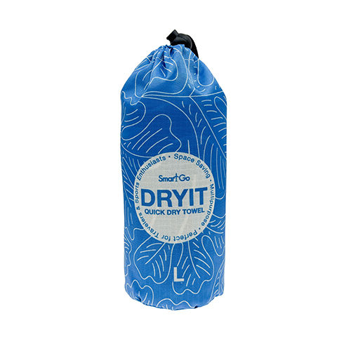縮圖：SmartGo DRYIT優質速乾毛巾(大葉湖水綠）附防水袋 (L)