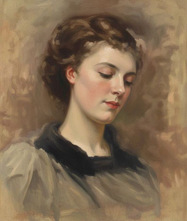 Portrait of Rose by Elizabeth Livingston Steele Adams, Palette Club exhibit.