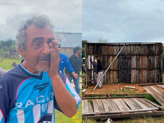 "Para onde eu vou agora? Vou ir dormir na Prefeitura" diz morador após ter sua casa derrubada