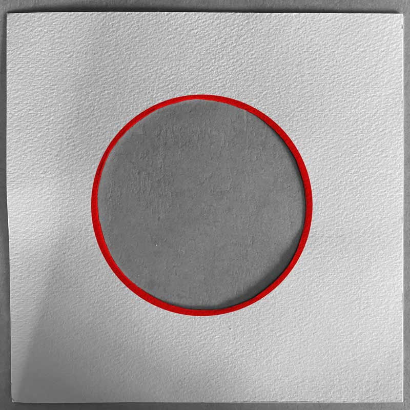cerchio con contorno rosso