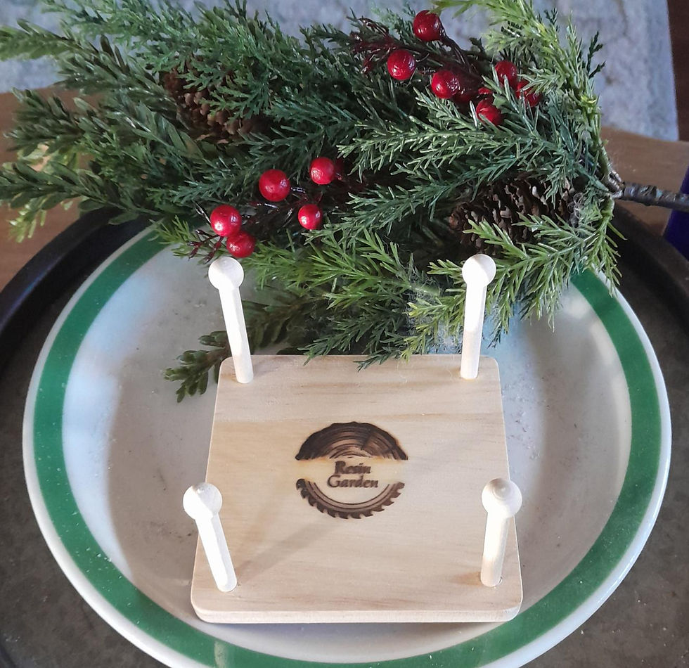 Thumbnail: 4 pc Pine Coaster Holder