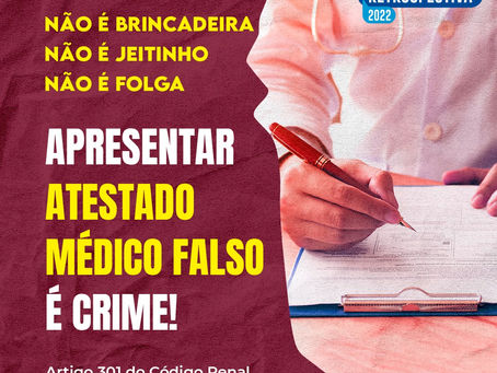 Atestado FRIO é uma BAITA FRIA!