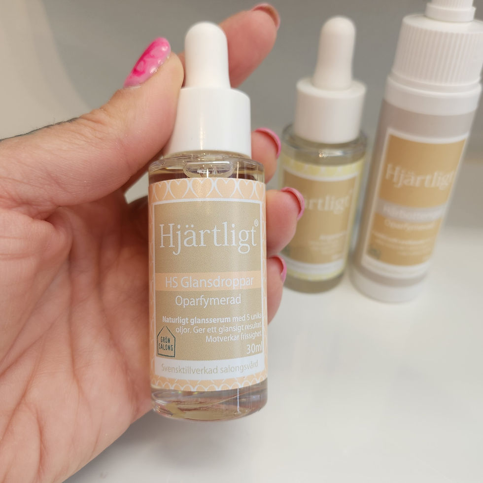 Hjärtligt Glansdroppar