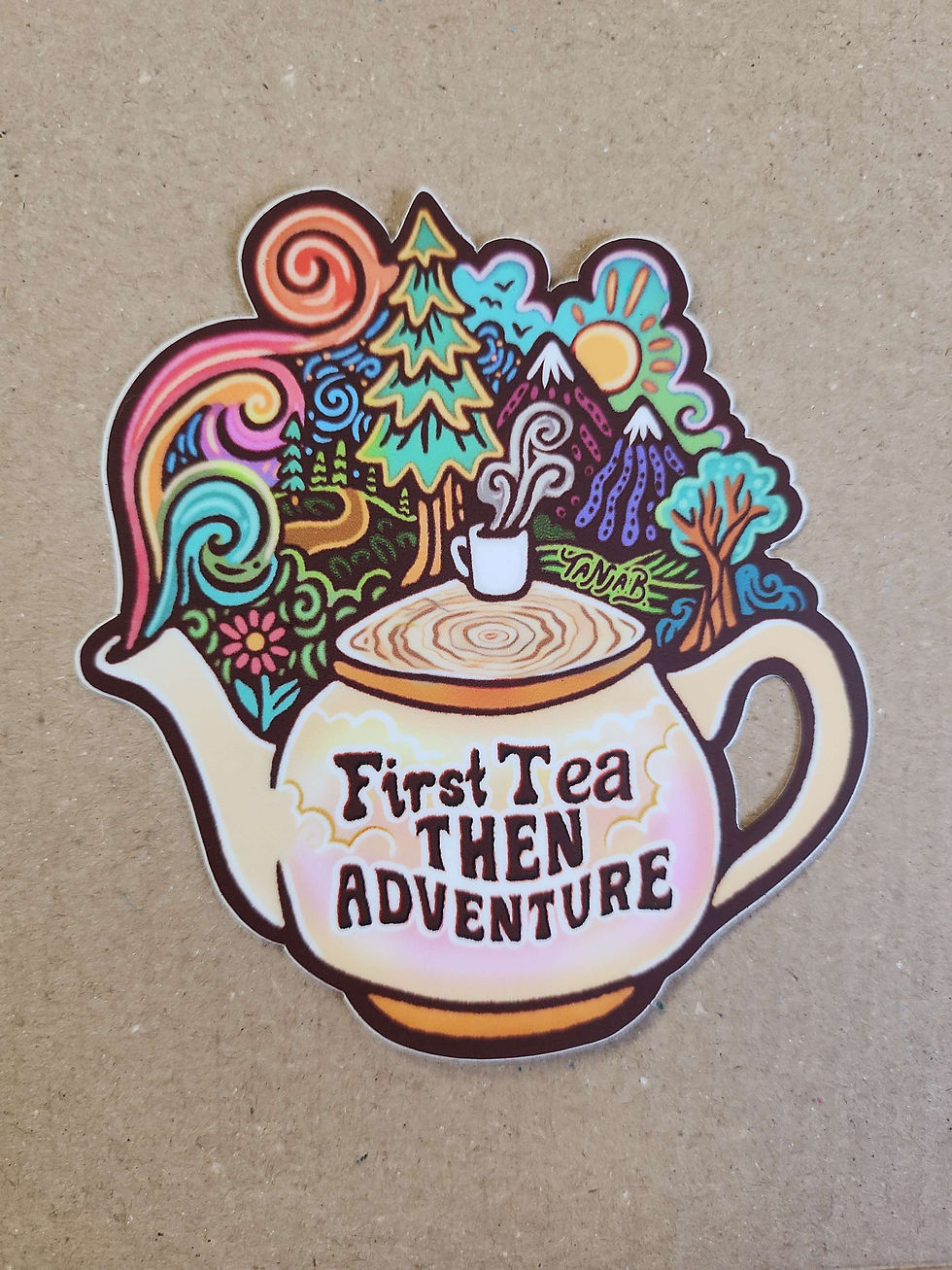 Miniatyrbild: Klistermärke/magnet First tea