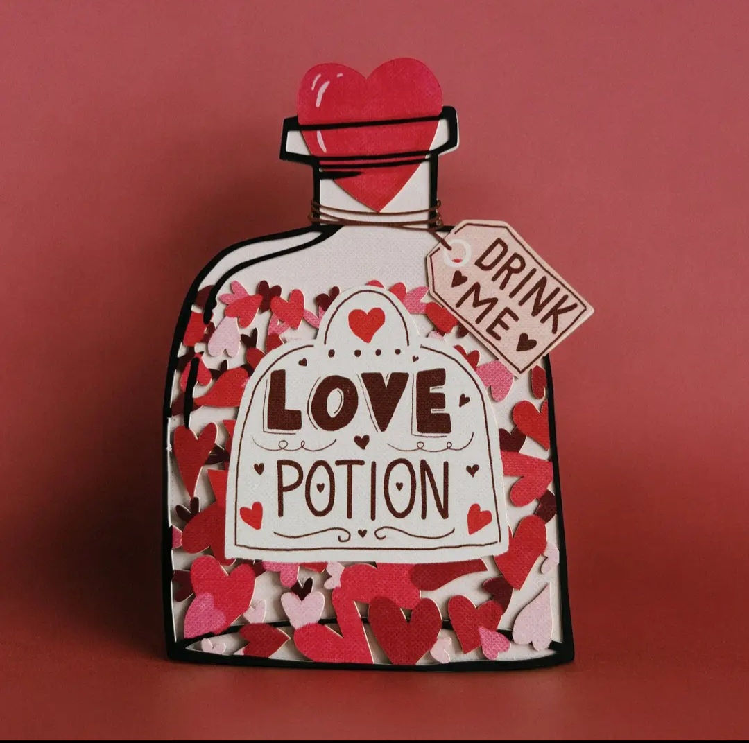 Kort cut out Love potion