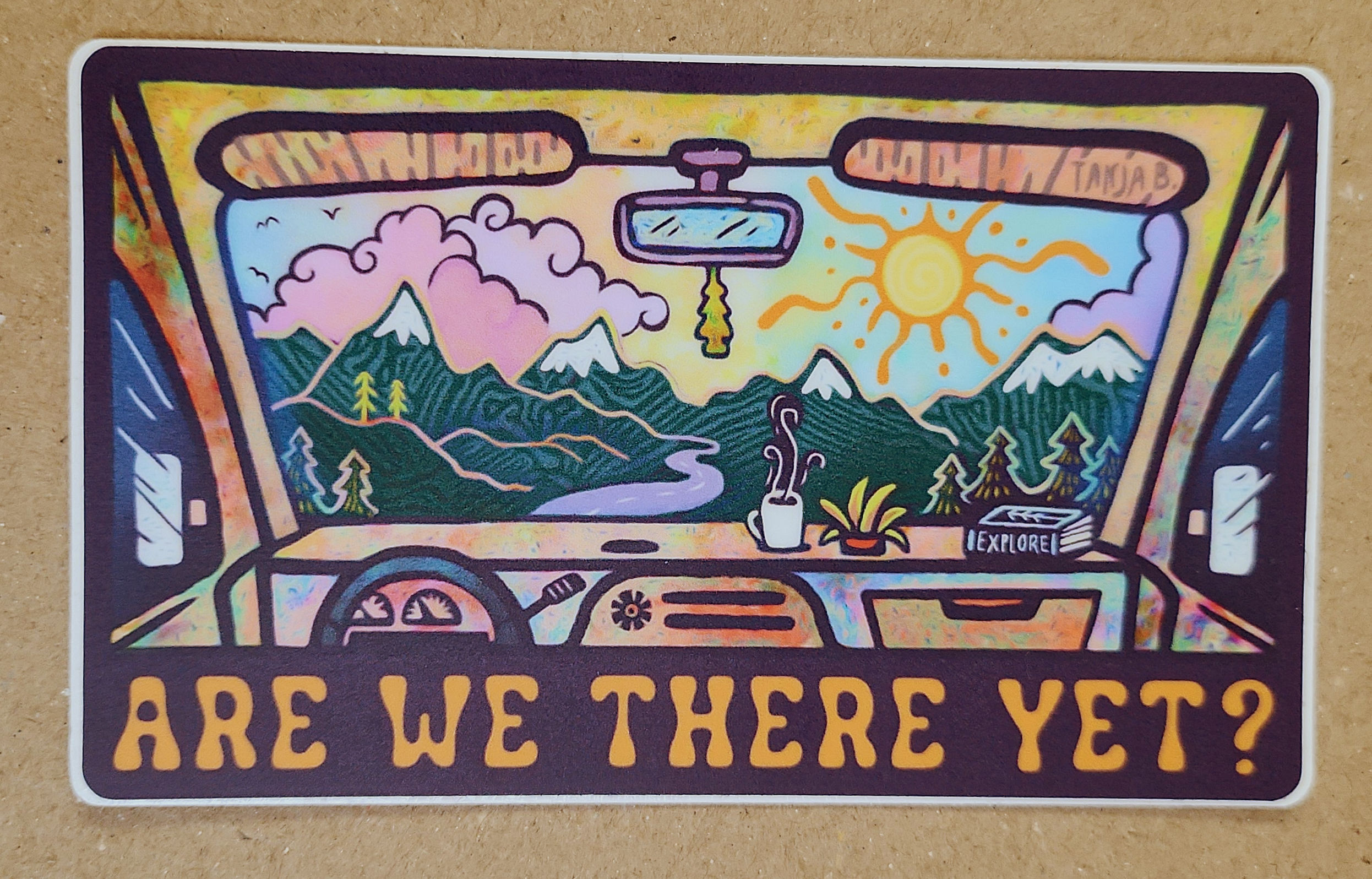 Klistermärke/magnet Are we there yet?