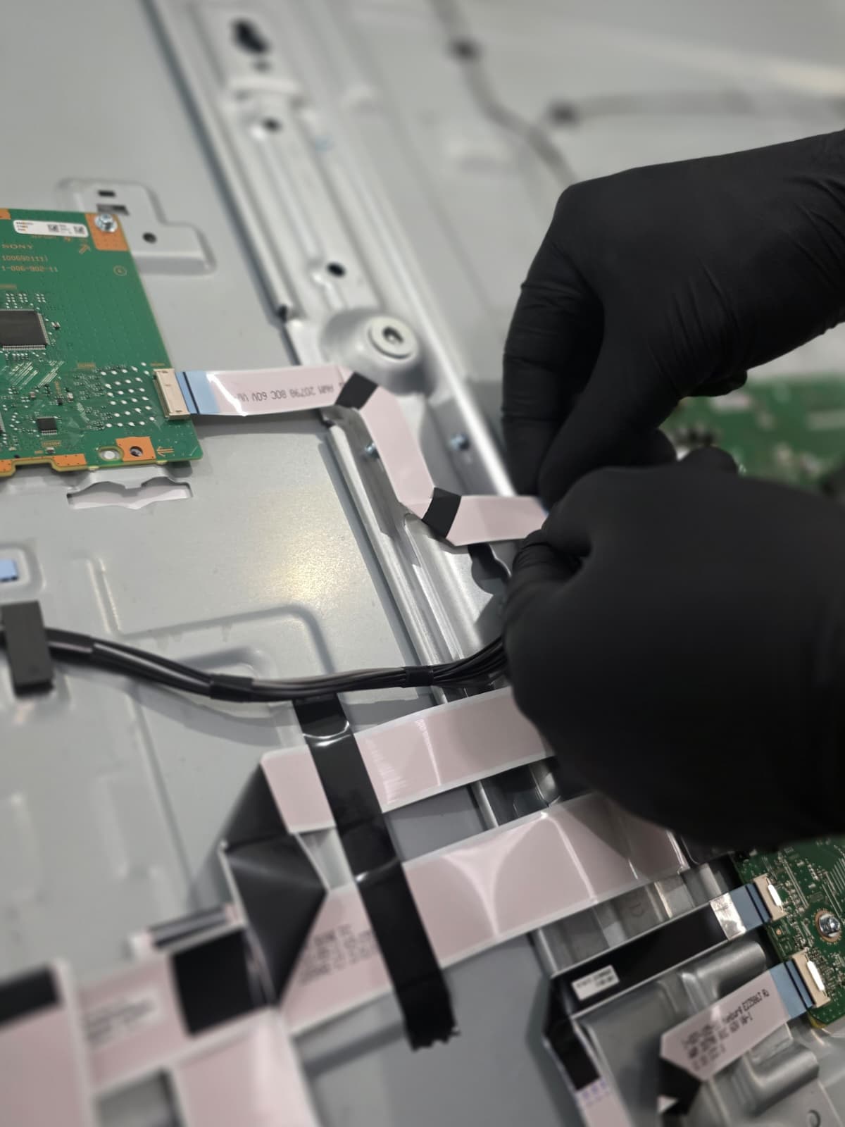 Hands-on television hardware service