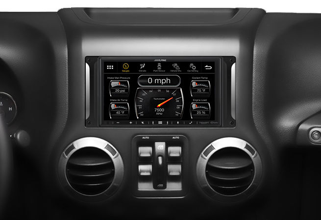 Thumbnail: Alpine I407-WRA-JK 7-Inch Multimedia Receiver for the 2007 -18 Jeep� Wrangler