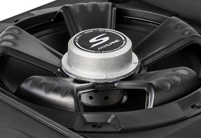Thumbnail: Alpine SS-SB12 Single 12" S-Series Shallow Preloaded Subwoofer Enclosure