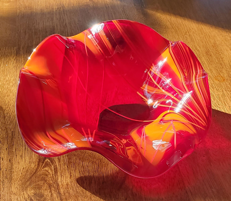 Thumbnail: Wavy Red and Orange Bowl