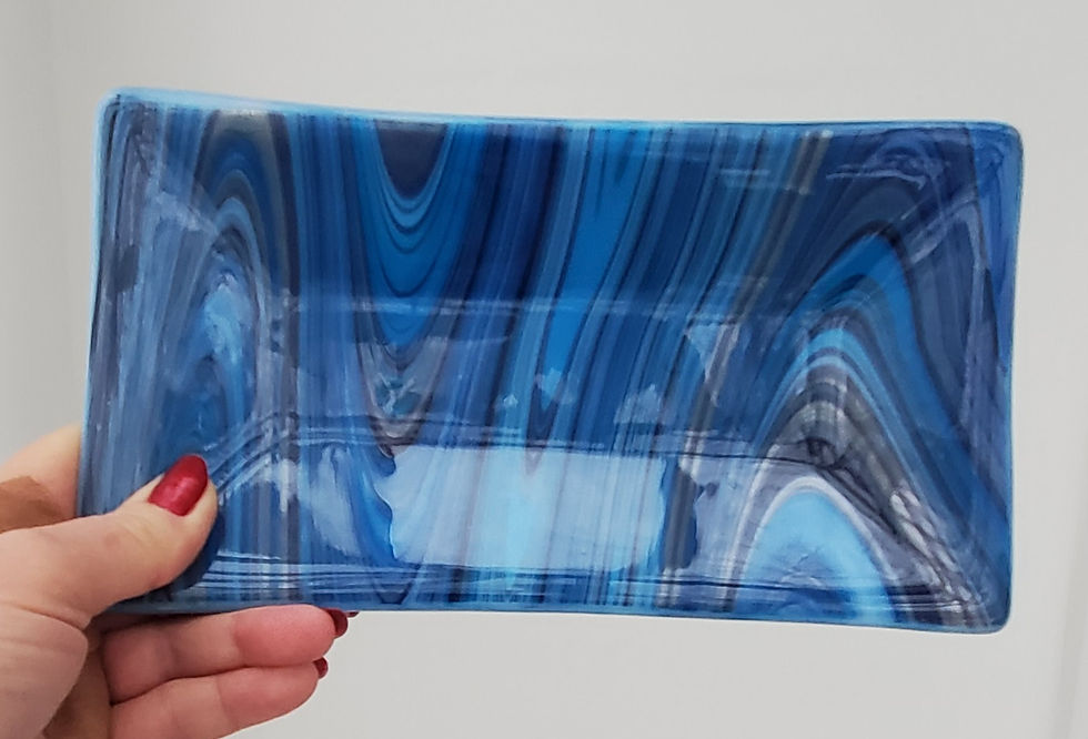 Thumbnail: Blue swirled plate
