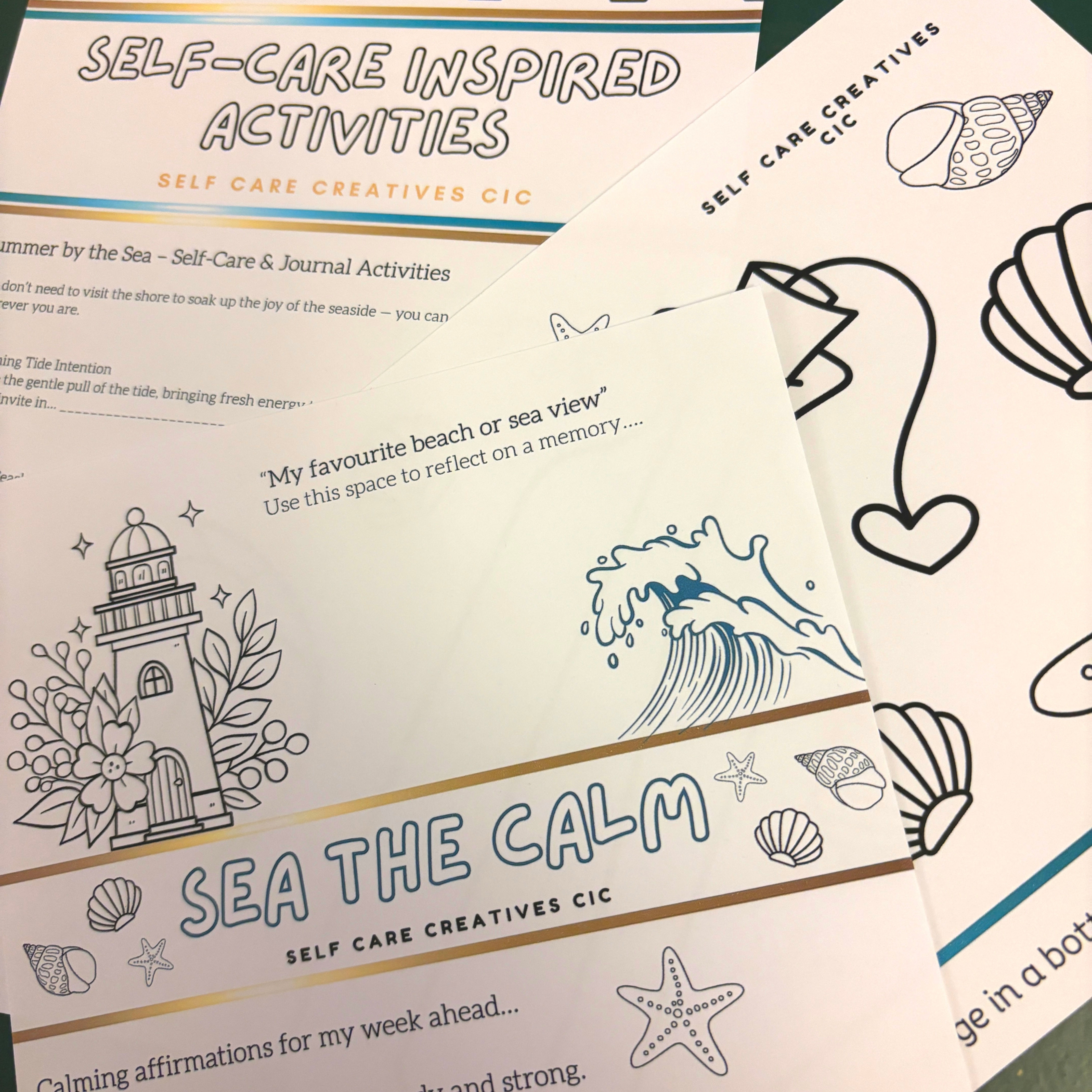 Beach Themed Journal Worksheets